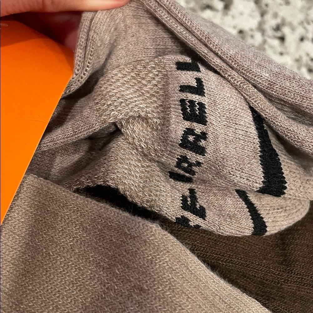 Merrell 6 Men's All-Purpose Cushioned Crew Socks Cream, Brown, NWT, M/L - Picture 8 of 8